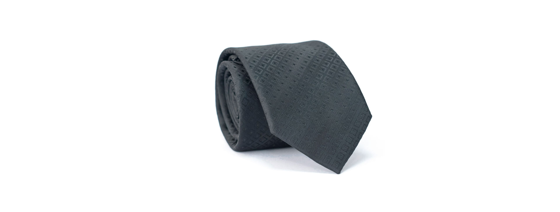 Gravata Tradicional Em Poliéster Preto Com Desenhos Geométricos Preto - Hover