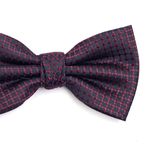 Gravataborboletaempoliesterazulmarinhocomquadriculadovinhocomdetalhesemvermelho