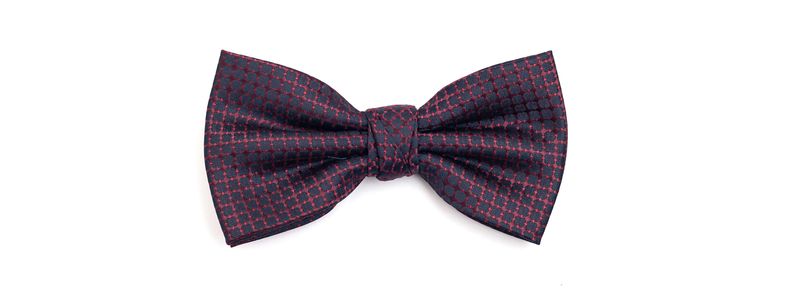 Gravataborboletaempoliesterazulmarinhocomquadriculadovinhocomdetalhesemvermelho