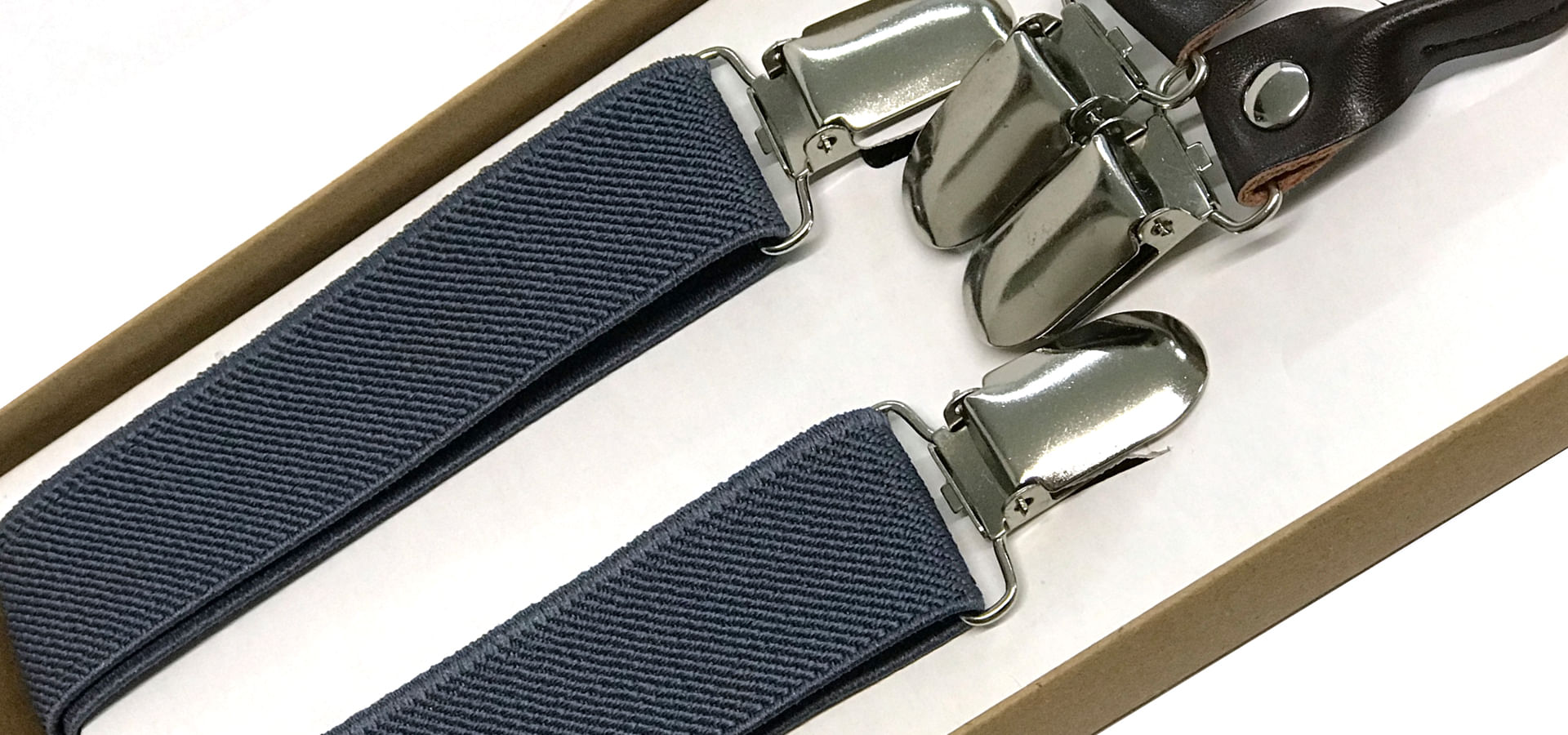 Suspensório Infantil Cinza De Elástico Desenho Liso - Hover