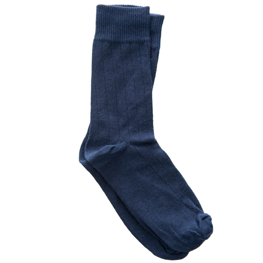 Meia Canelada Lisa (Tam 38 Ao 42)