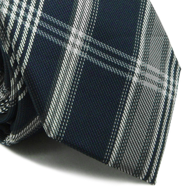 Gravata Tradicional Em Poliéster Xadrez