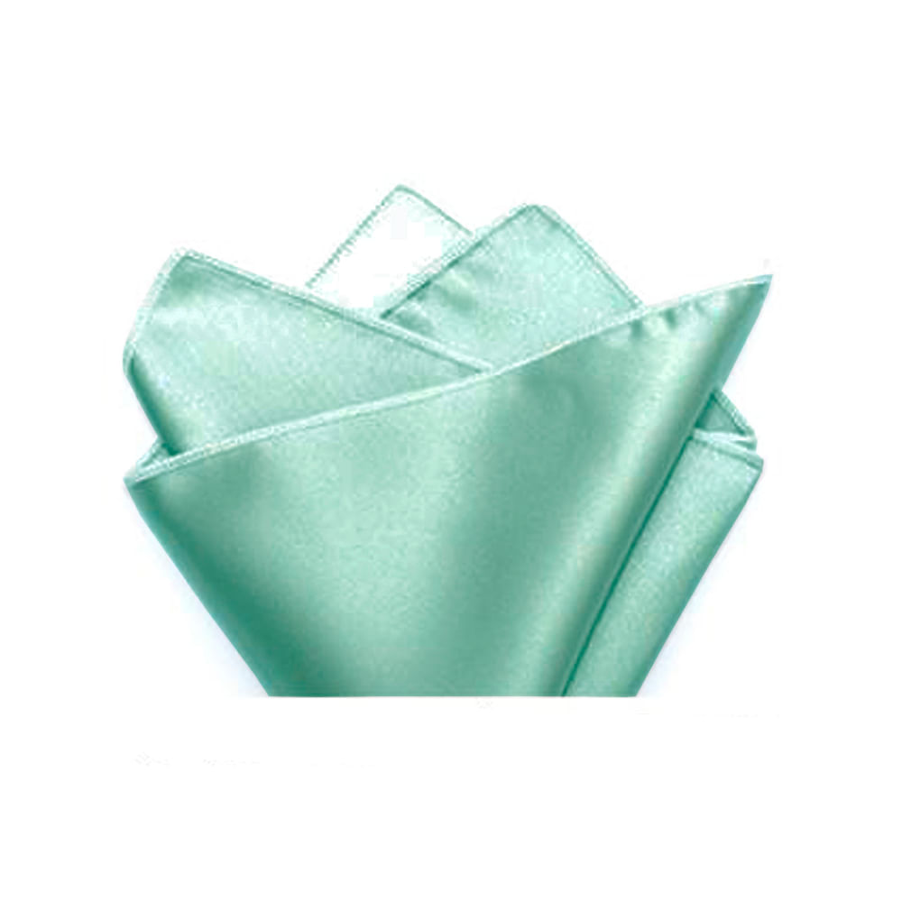 Lenço De Bolso Em Poliéster Menta - Hover