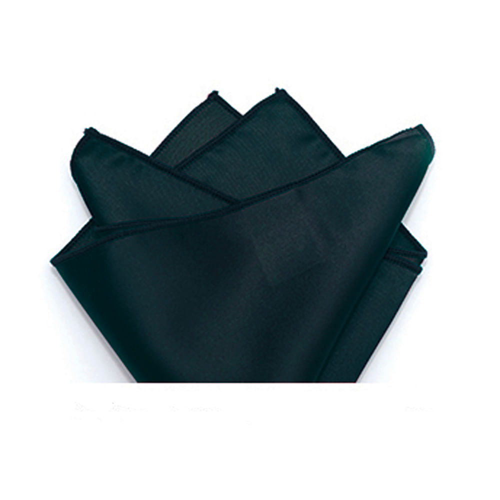 Lenço De Bolso Em Poliéster Petróleo