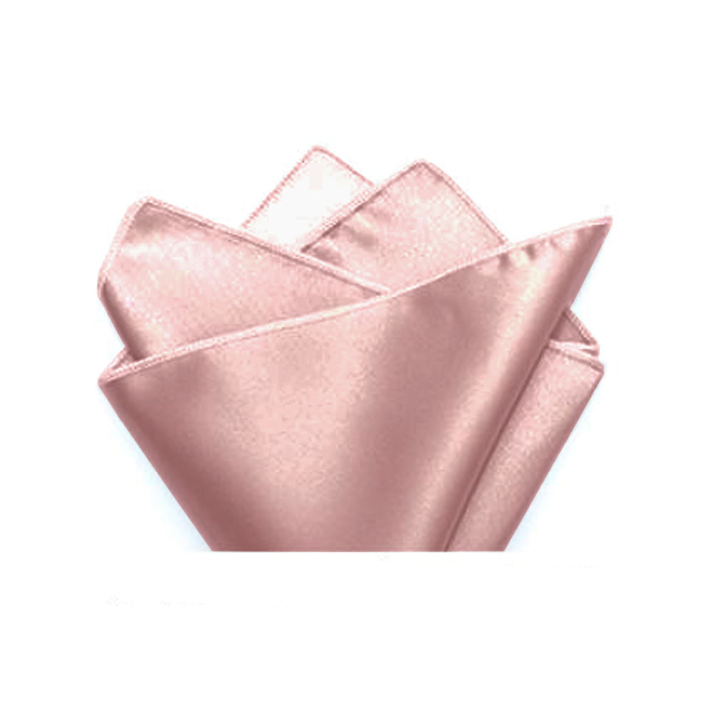 Lenço De Bolso Em Poliéster Rosê - Hover