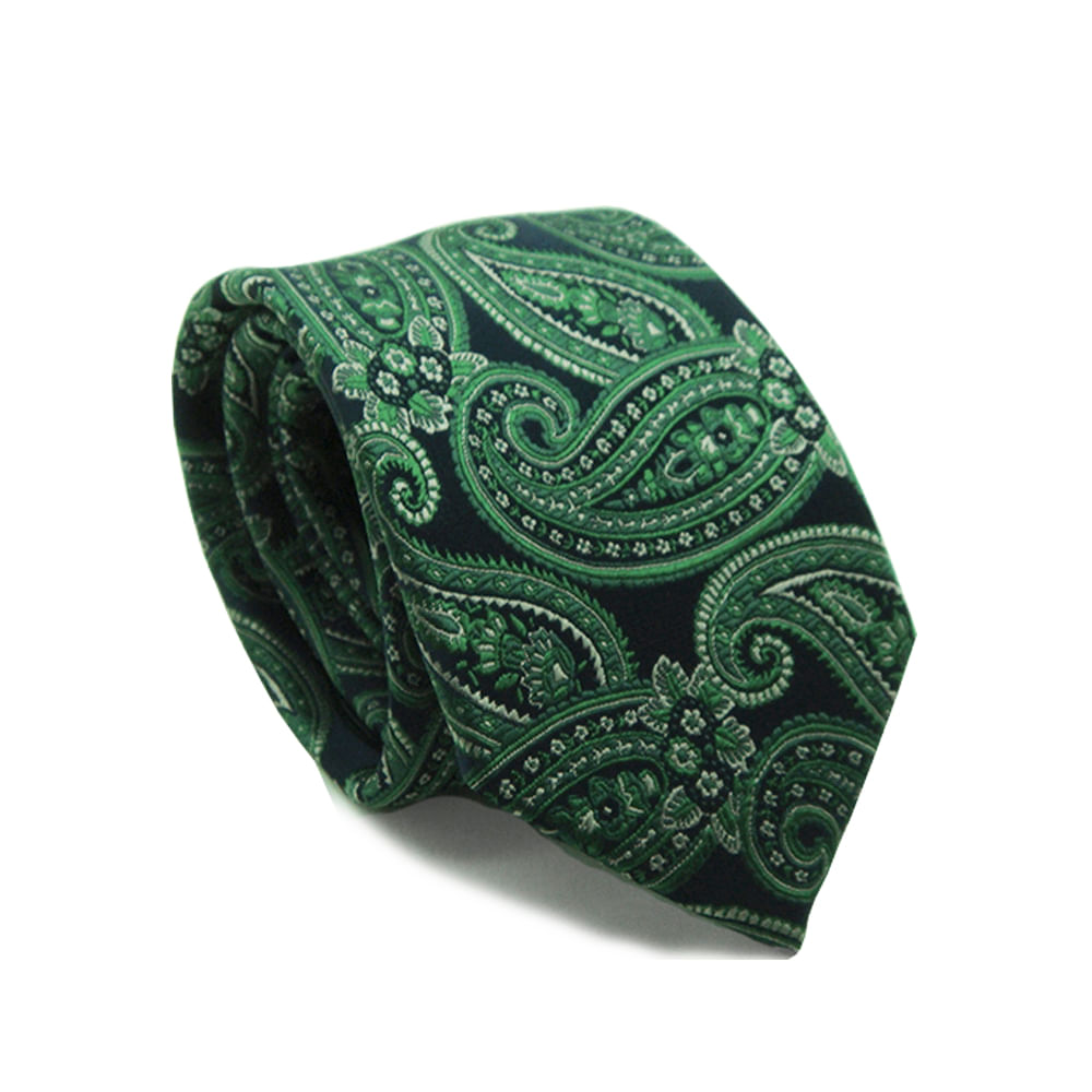 Gravata Jacquard Poliéster Premium Marinho - Hover