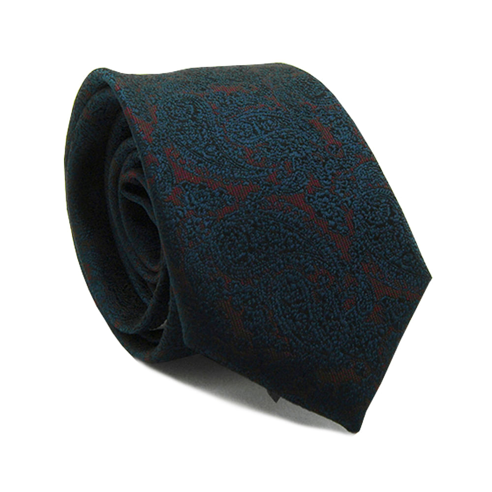 Gravata Jacquard Poliéster Classic Slim - Hover