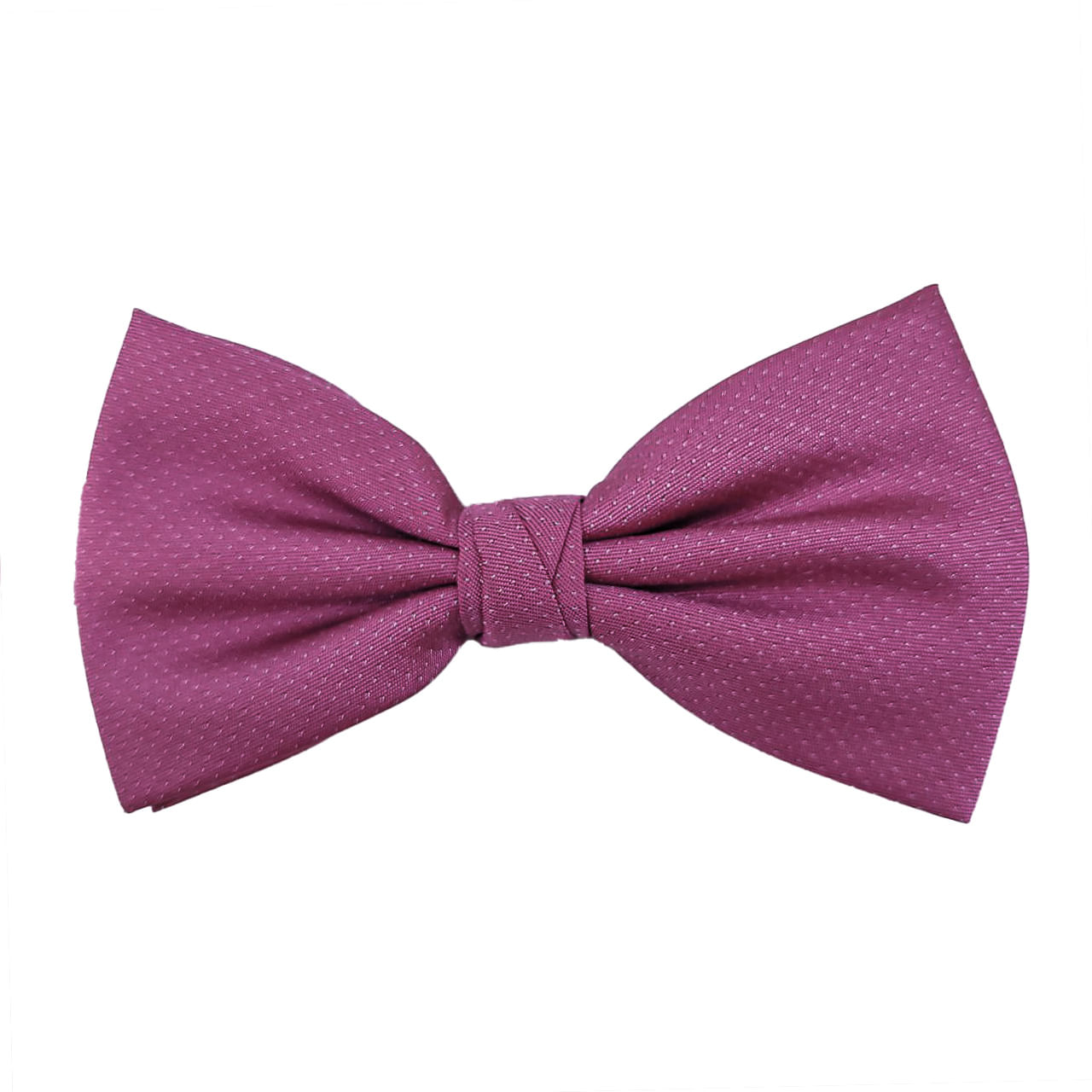 Gravata Borboleta Rosa Com Pontinhos Brancos Poa - Hover