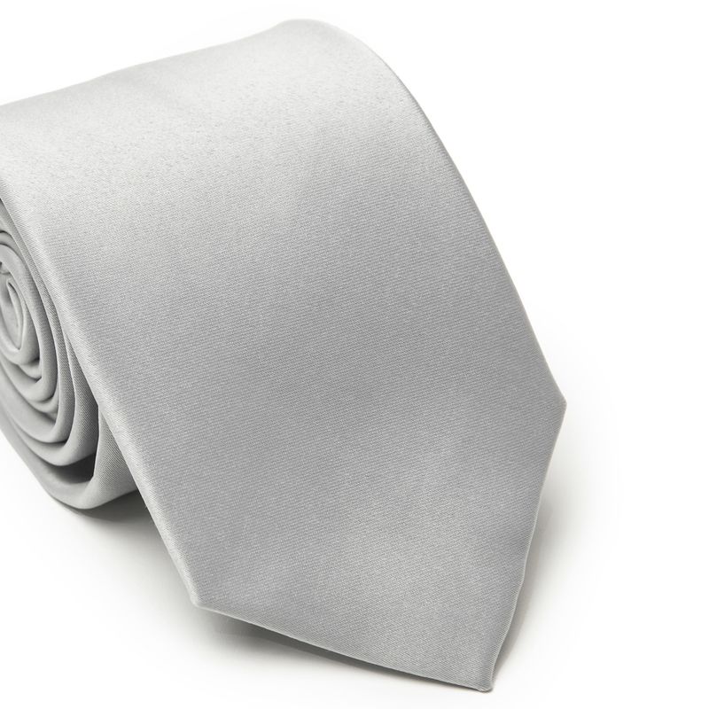 GravataTradicionallisaPrata