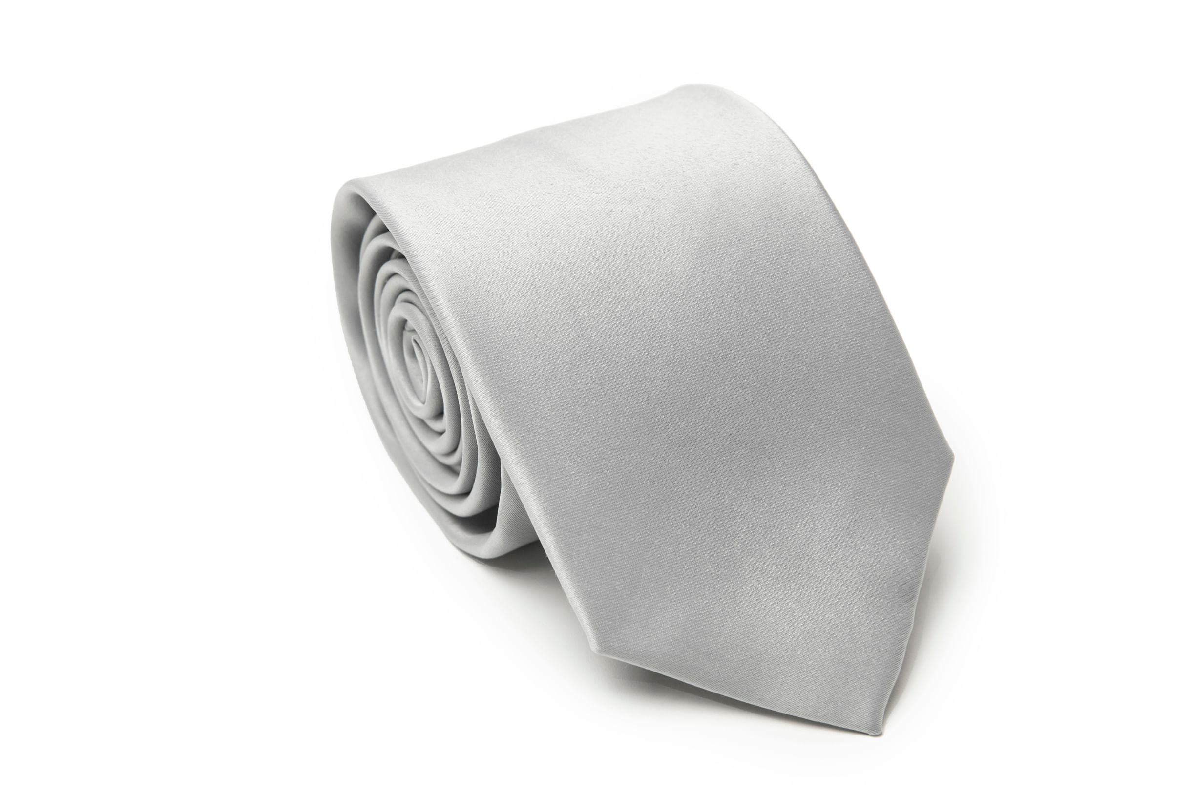 Gravata Tradicional Lisa Prata - Hover