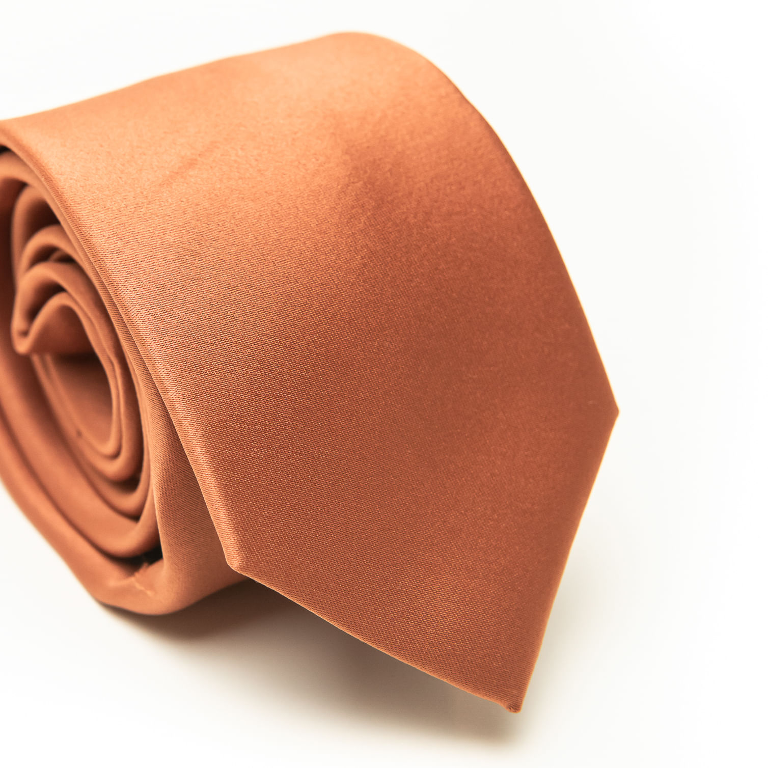 Gravata Tradicional Lisa Terracota