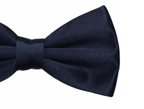 Gravata Borboleta Lisa Azul Marinho