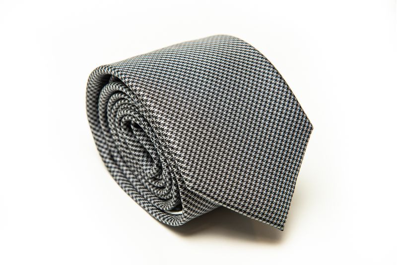 Gravata-Tradicional-Seda-Pierre-Cardin-Preta-e-Branca