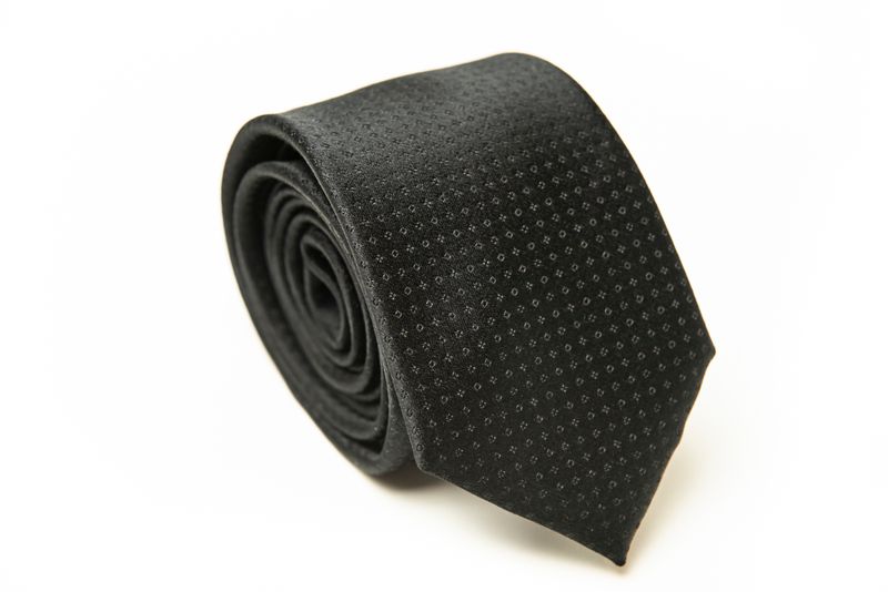 Gravata-Tradicional-Seda-Pierre-Cardin-Preta-com-detalhes
