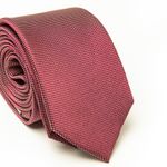 Gravata-Tradicional-Seda-Pierre-Cardin--Vermelha-com-pontinhos-Brancos