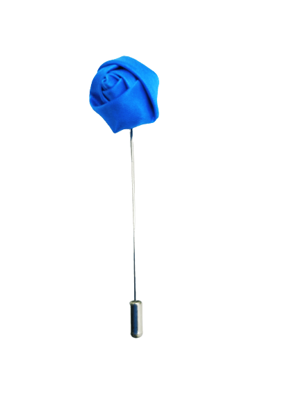 Pino de lapela formato de cravo azul