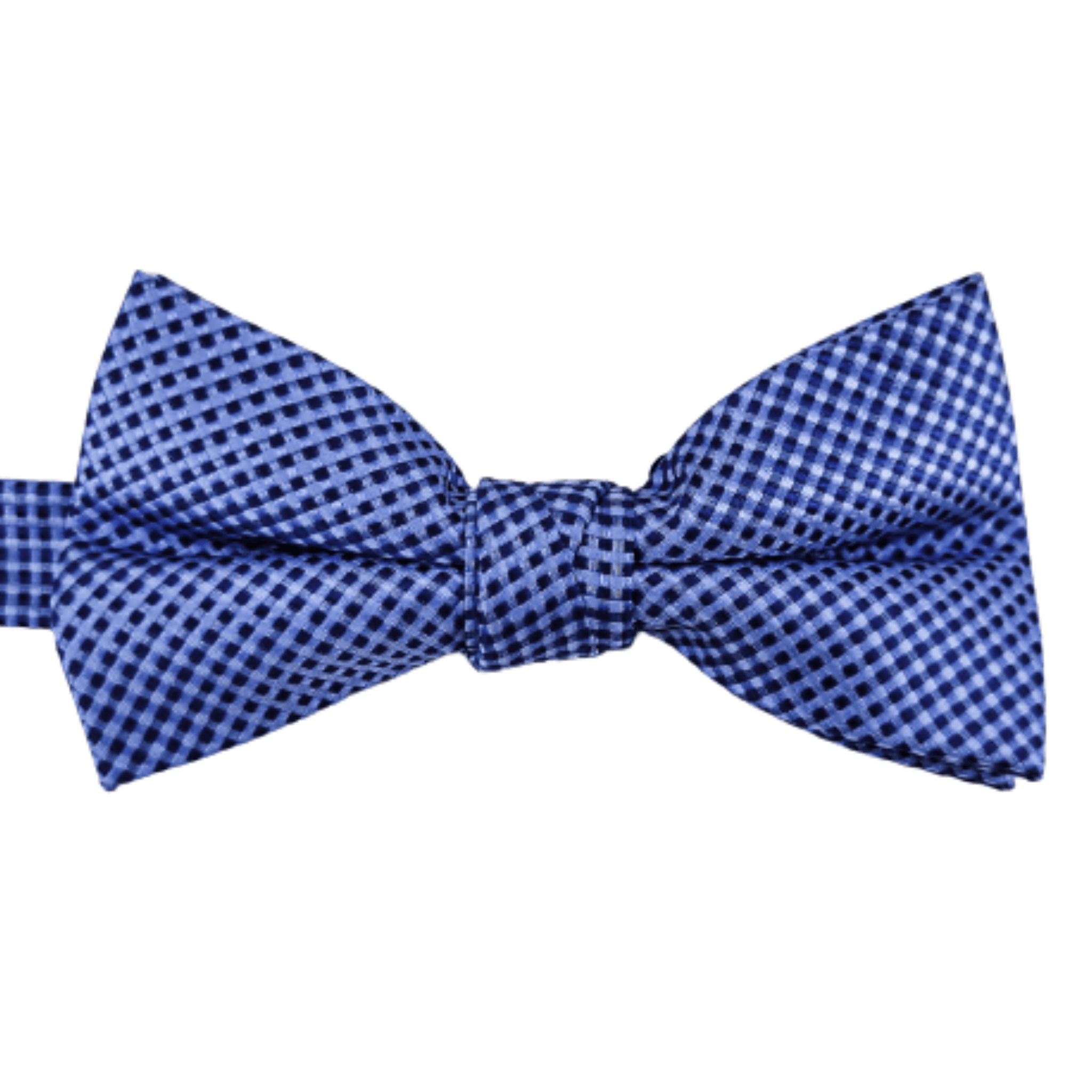 Gravata Borboleta com desenho geométrico azul marinho - Hover