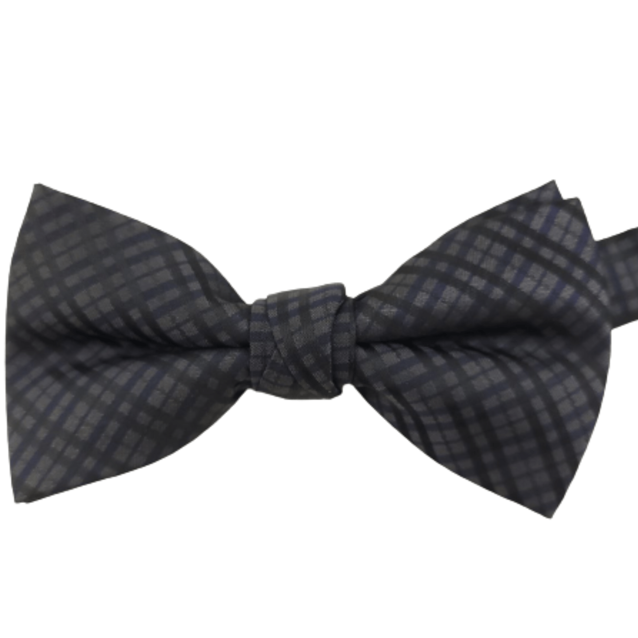 Gravata Borboleta Xadrez Preta com Cinza - Hover