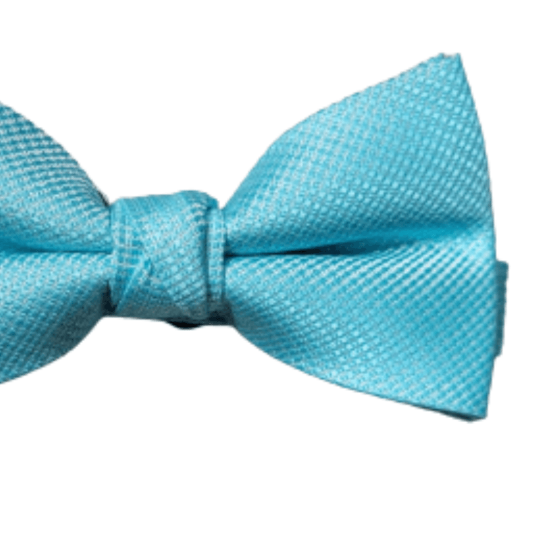 GravataBorboletaPoliesterAzulClarocomDetalhes