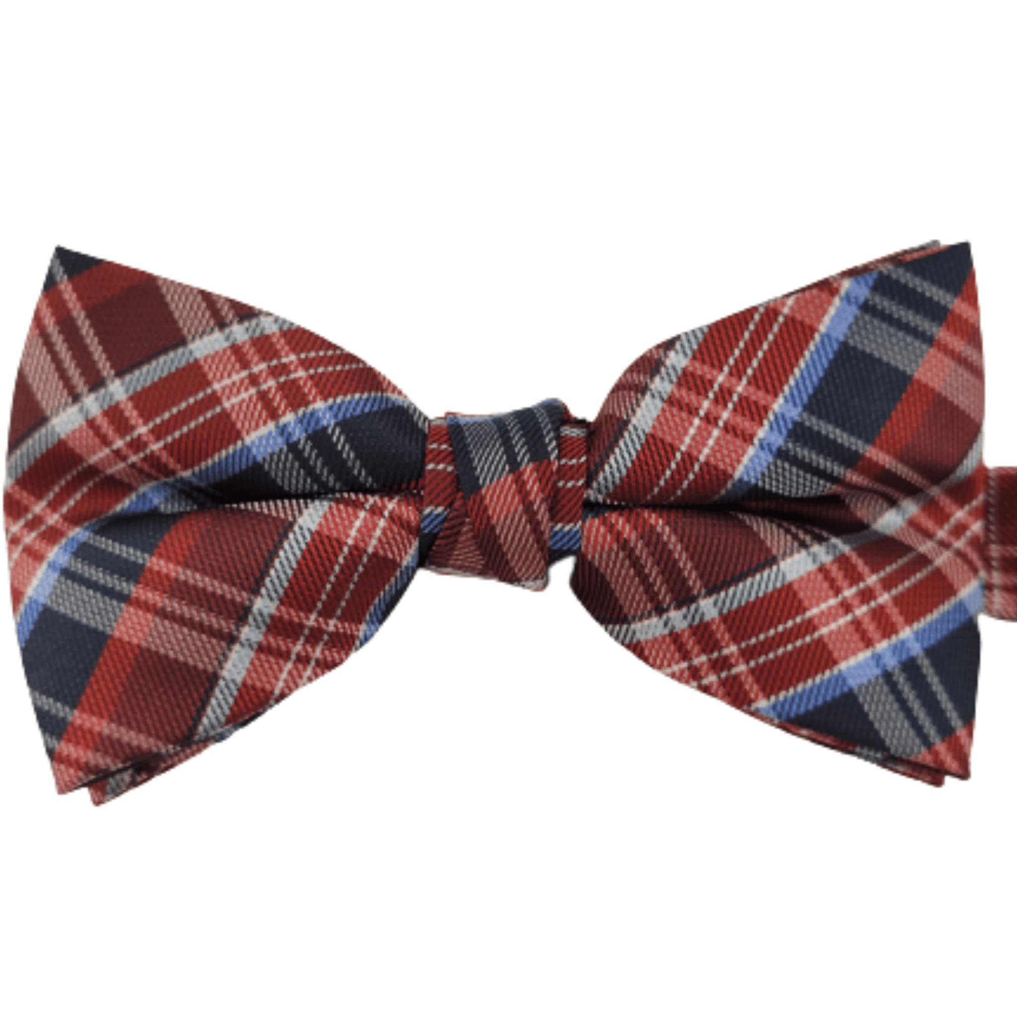 Gravata Borboleta Xadrez Poliéster Vermelha e Azul - Hover