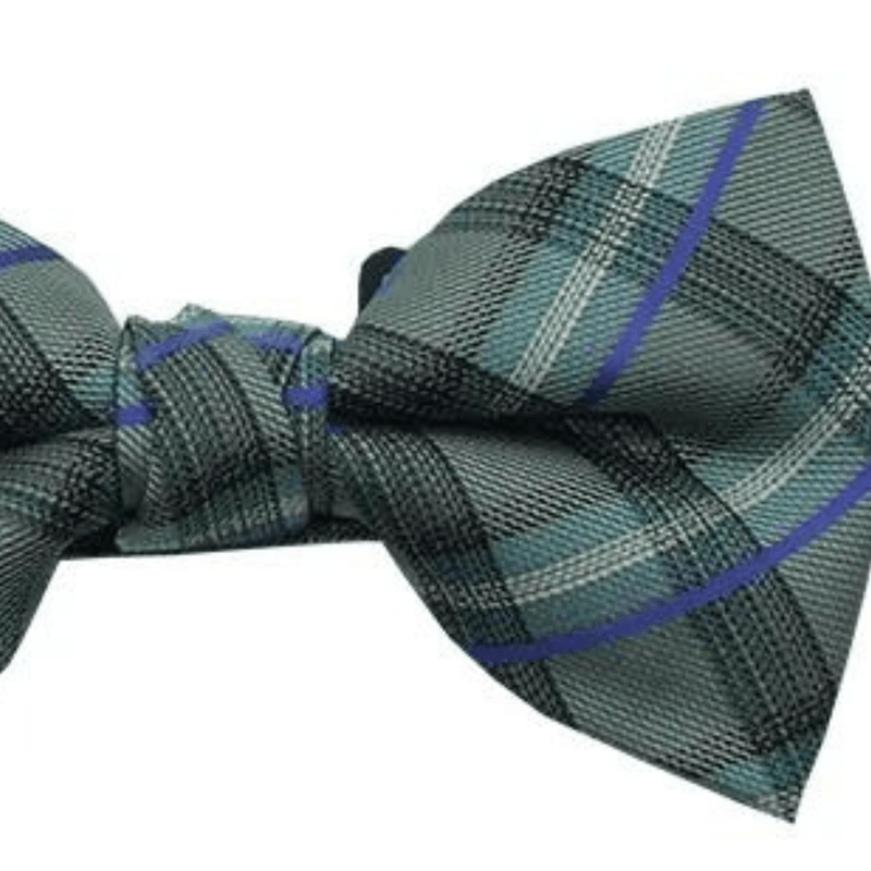 GravataXadrezVerdeeAzulPoliester