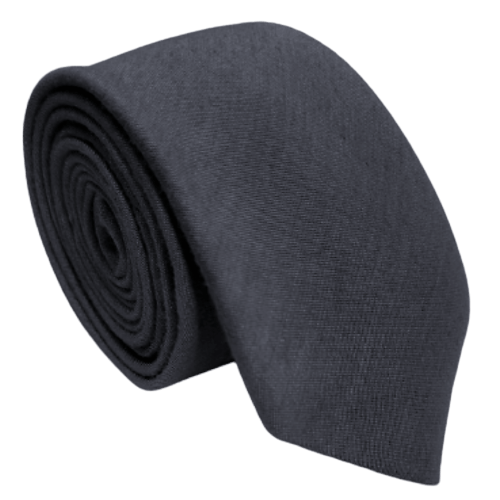 Gravata Algodão  Slim Cinza - Hover