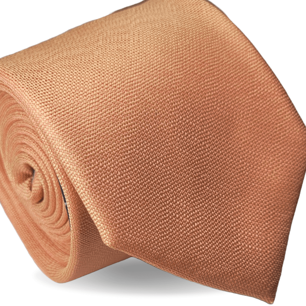 GRAVATA TRADICIONAL POLIÉSTER JACQUARD LARANJA - Hover