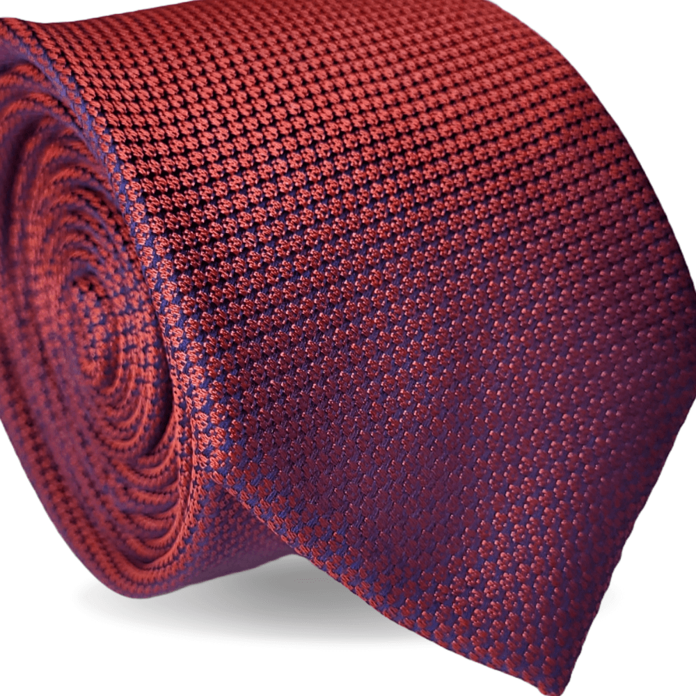 GRAVATA TRADICIONAL POLIÉSTER FURTACOR VERMELHO E AZUL