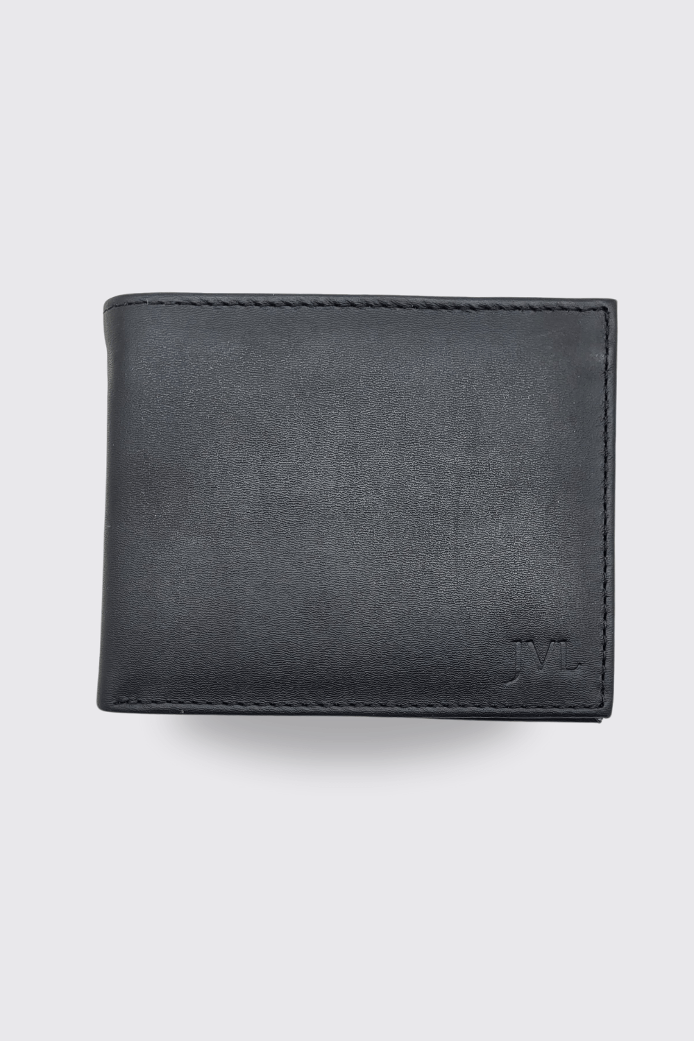 Carteira de Couro Preta Lisa