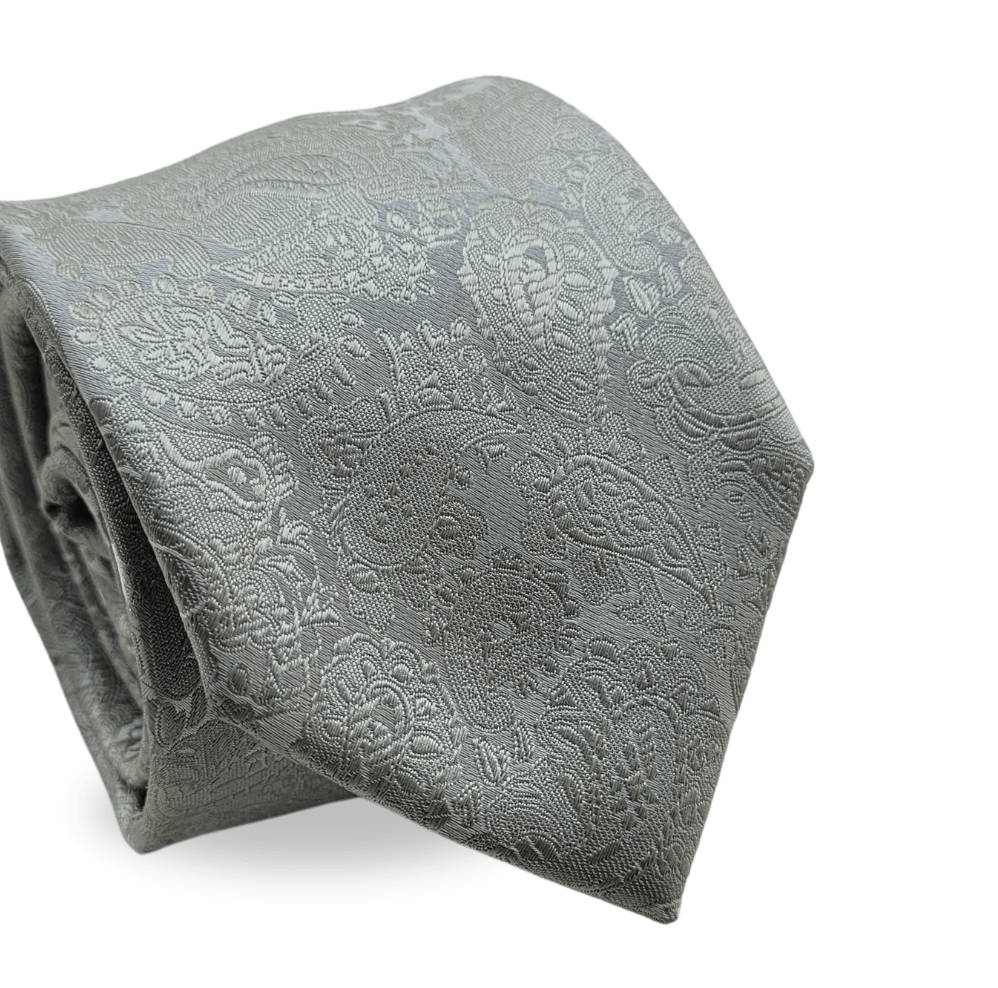 Gravata Tradicional Cashmere Cinza