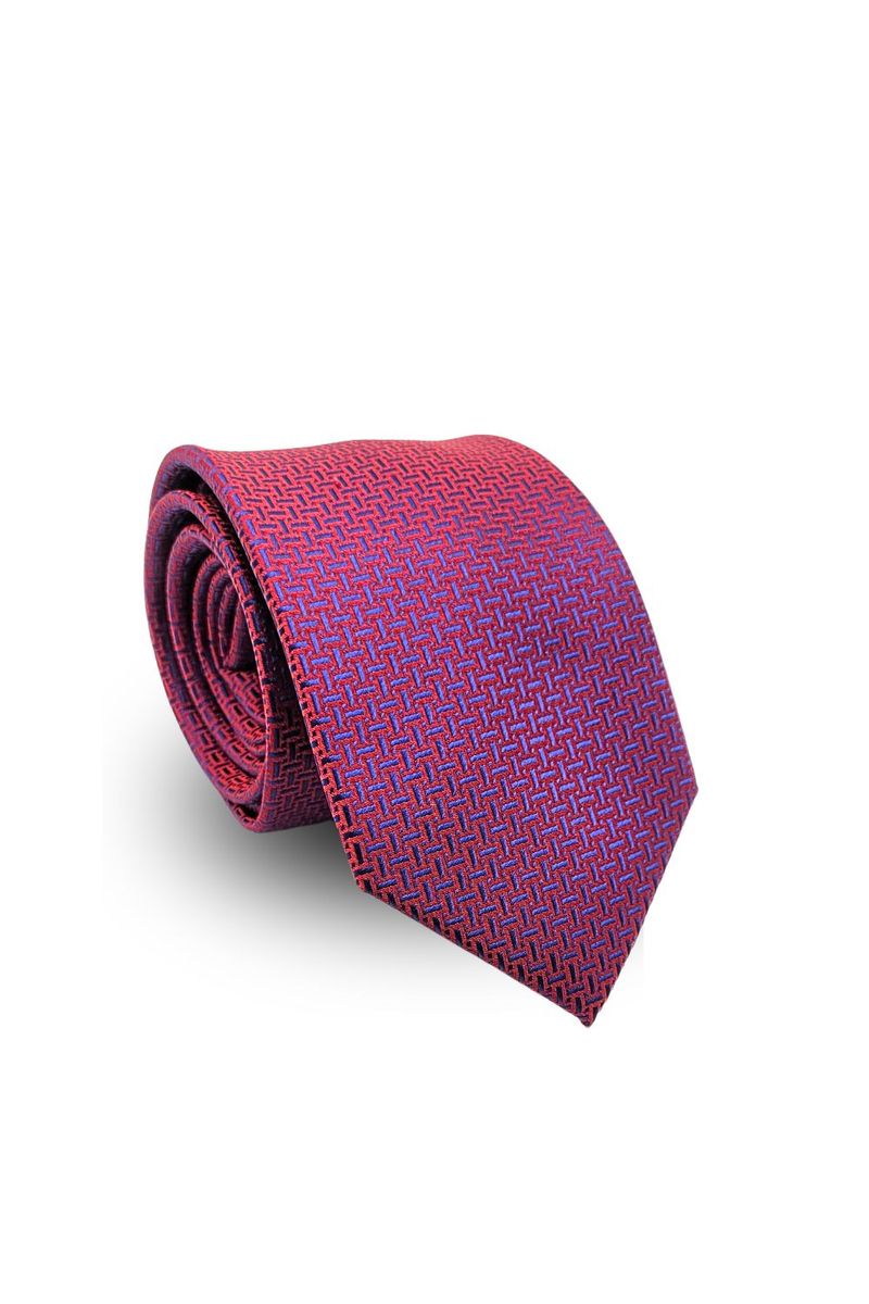 Gravata-Tradicional-Jacquard-Poliester-Pierre-Cardin--Vinho-com-Azul