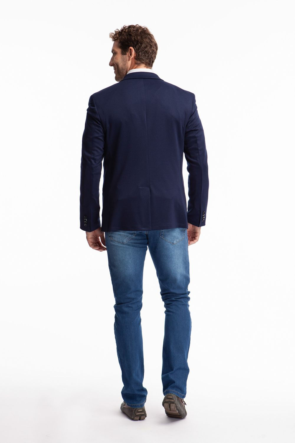 Blazer Moletom Marinho - Hover