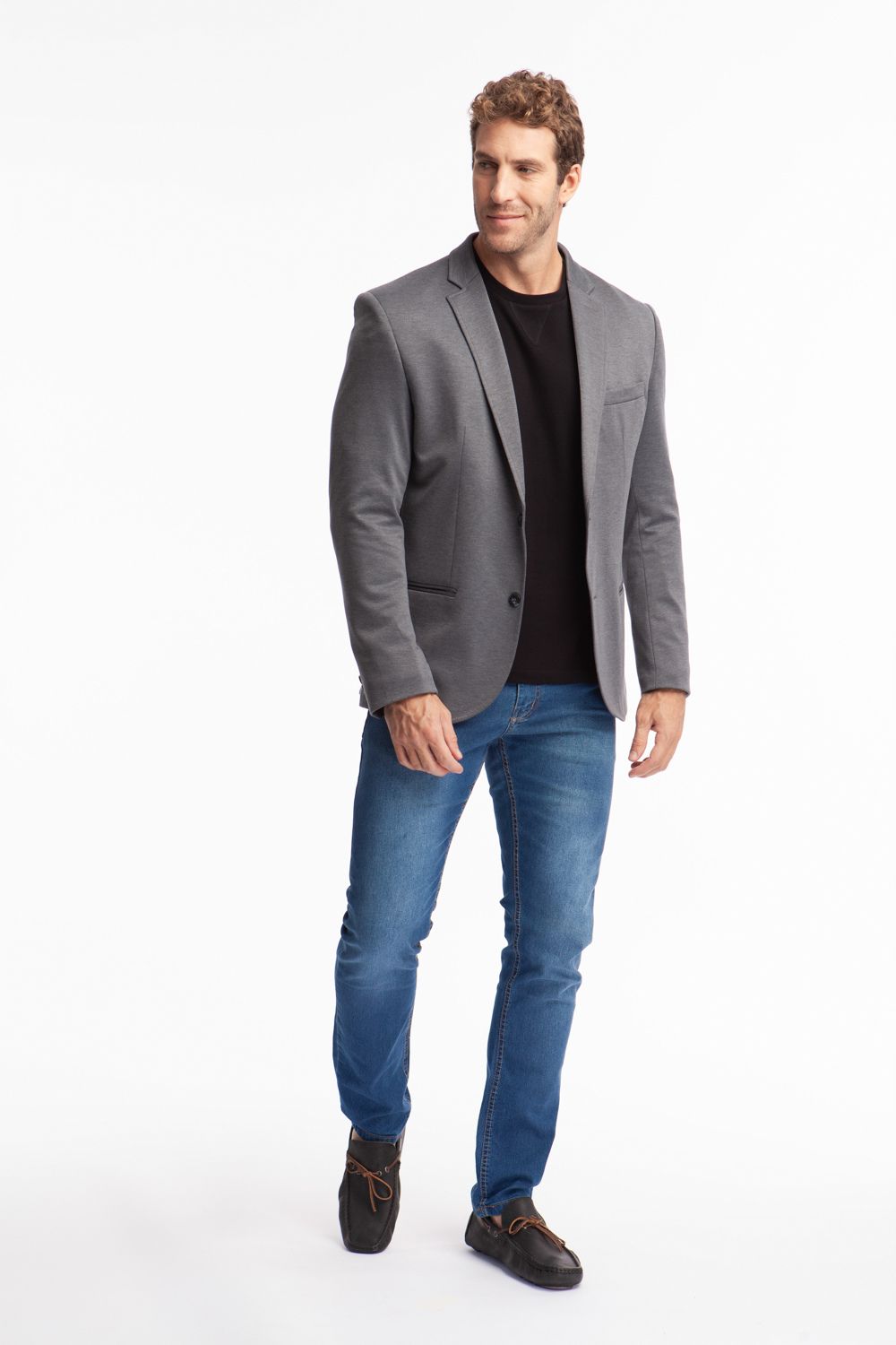 Blazer Moletom  Cinza