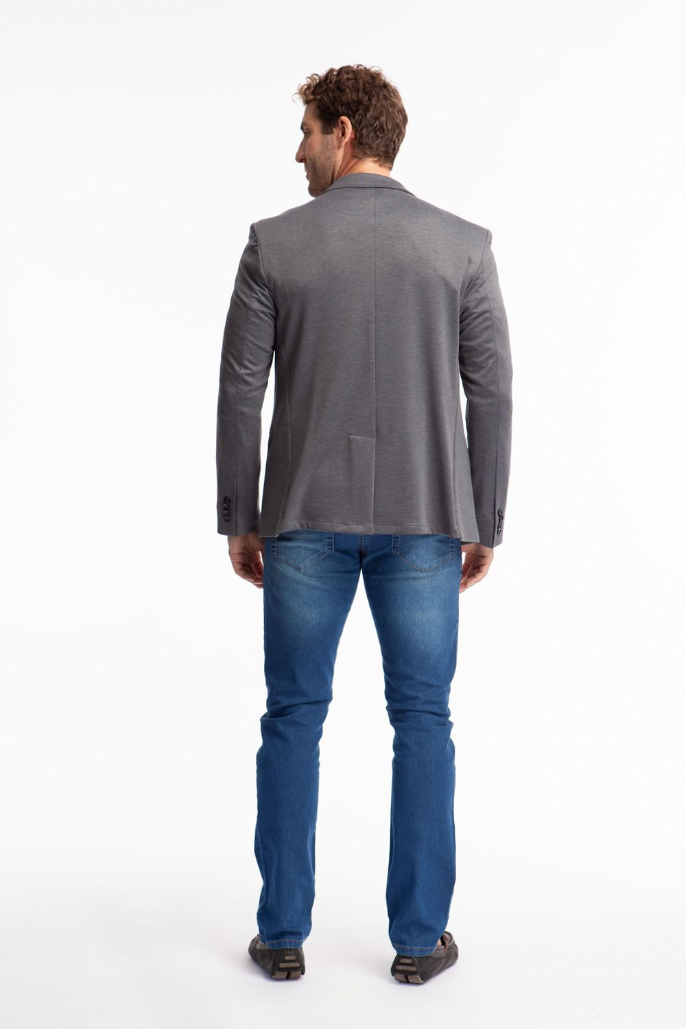 Blazer Moletom  Cinza - Hover