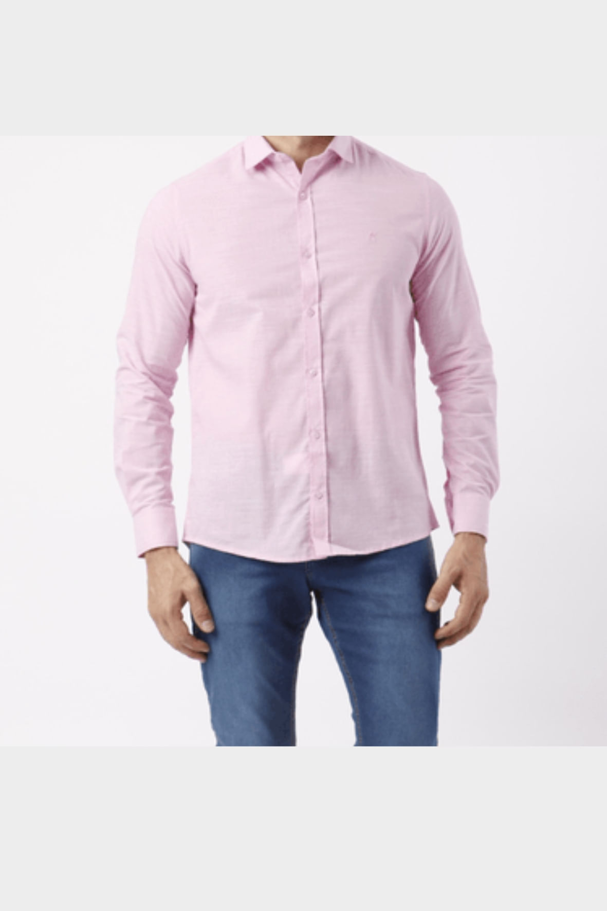 Camisa Custom  Manga Longa Rosa