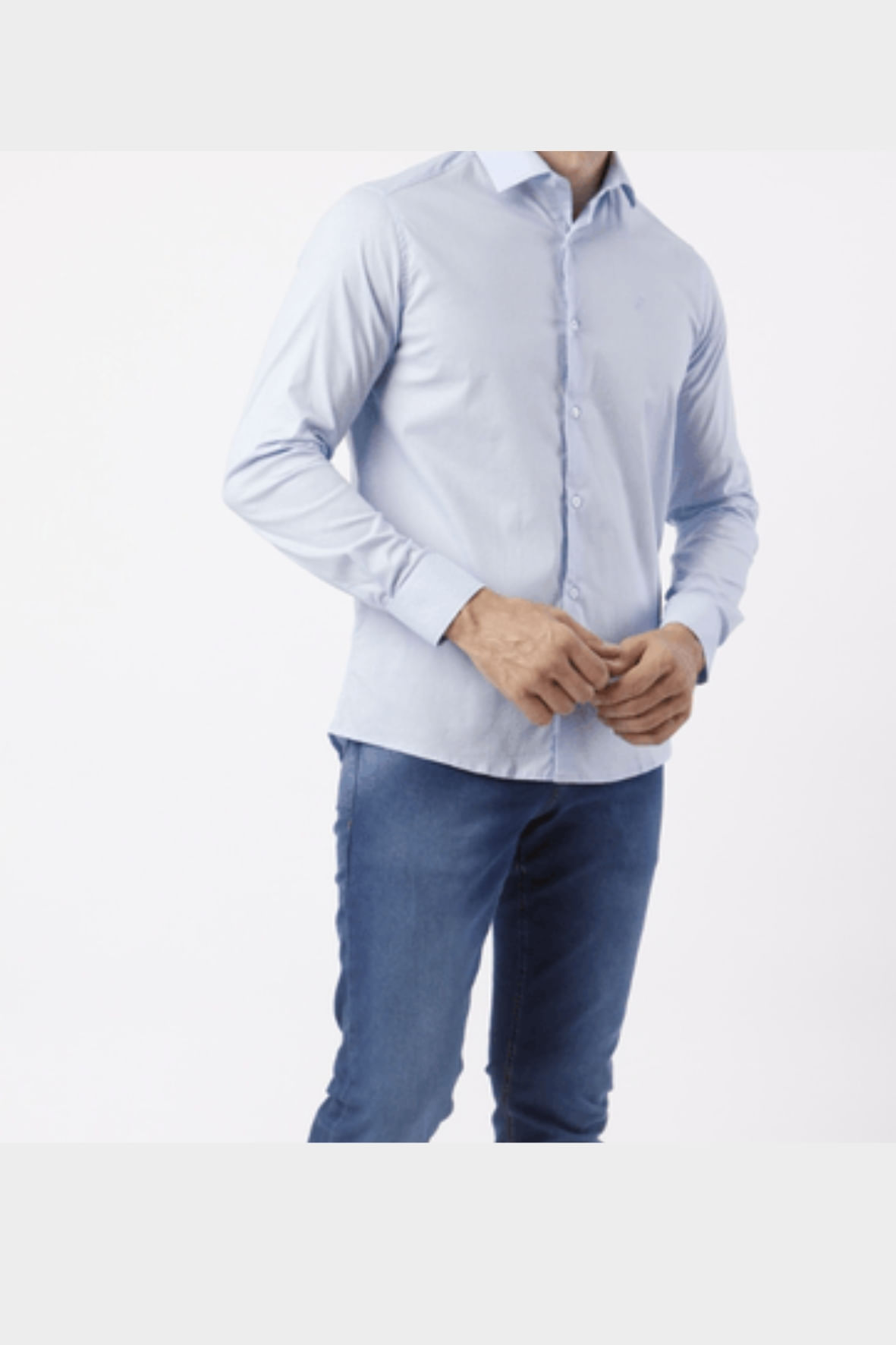 Cam custom m/l s/bolso Azul claro