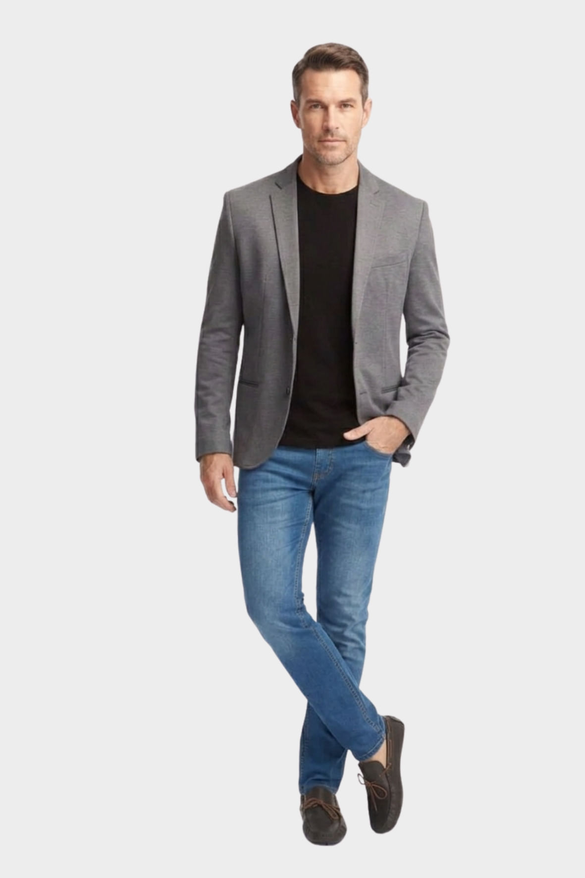 Blazer Moletom  Cinza